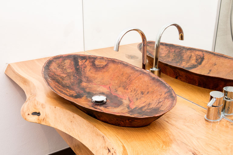 Handgearbeitete Waschbecken aus Kupfer - Kupferwaschbecken-Copper Wash