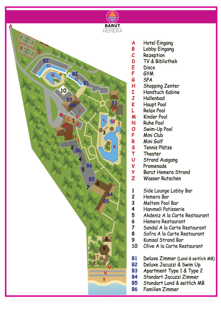 Barut Hemera ★★★★★ Hotel Lageplan