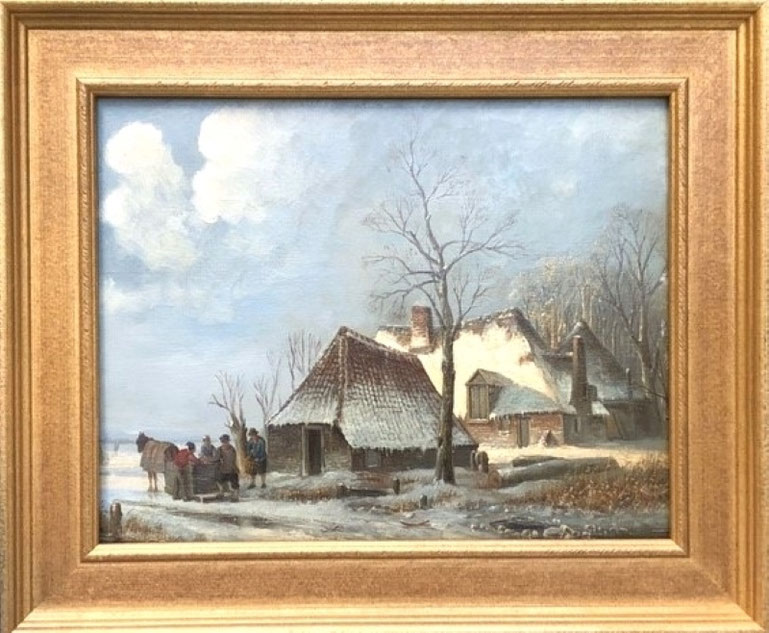 te_koop_aangeboden_een_wintergezicht_van_de_nederlandse_kunstschilder_nicolaas_johannes_roosenboom_1805-1880_hollandse_romantiek_19de_-eeuw
