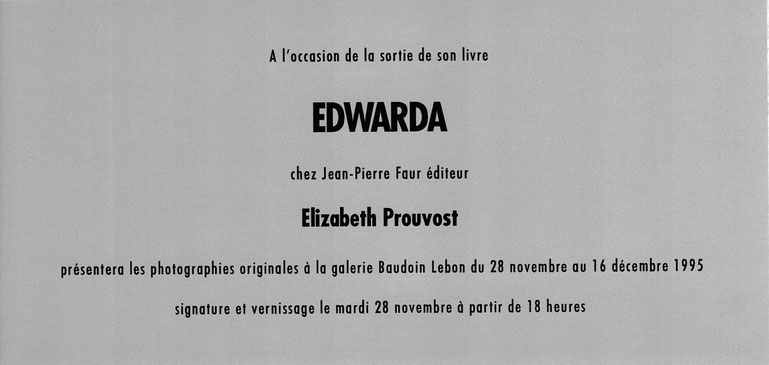 Edwarda Baudouin Lebon Prouvost Elizabeth Photographe