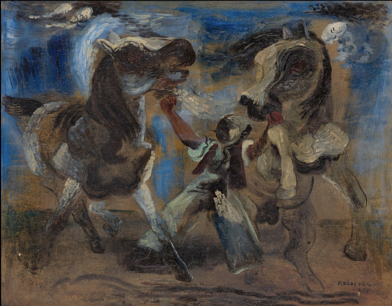 Sigismond Kolos-Vary, huile sur toile signée et datée 1930 , expose à la galerie agnes thiebault