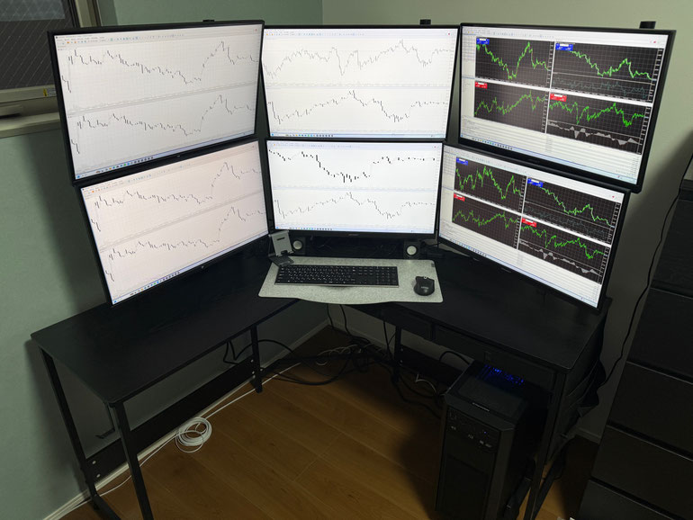 4K 27インチ 6画面