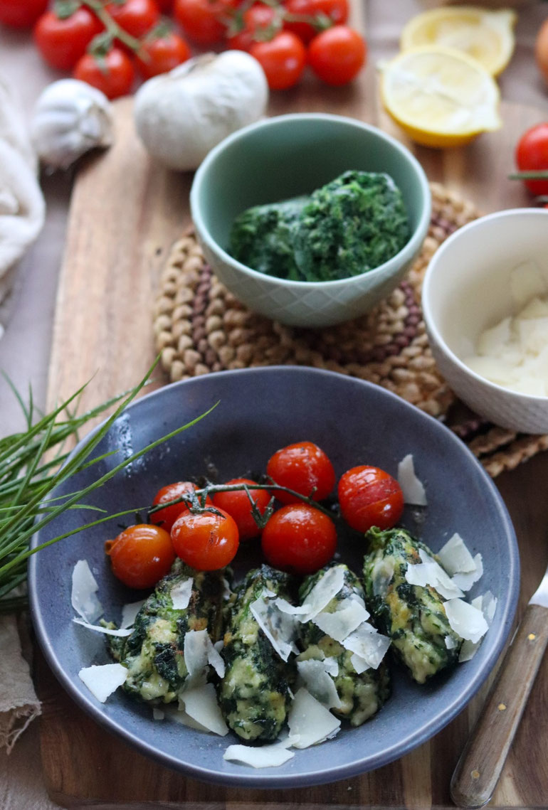Spinatnocken foodstories/ein vegetarischer Foodblog