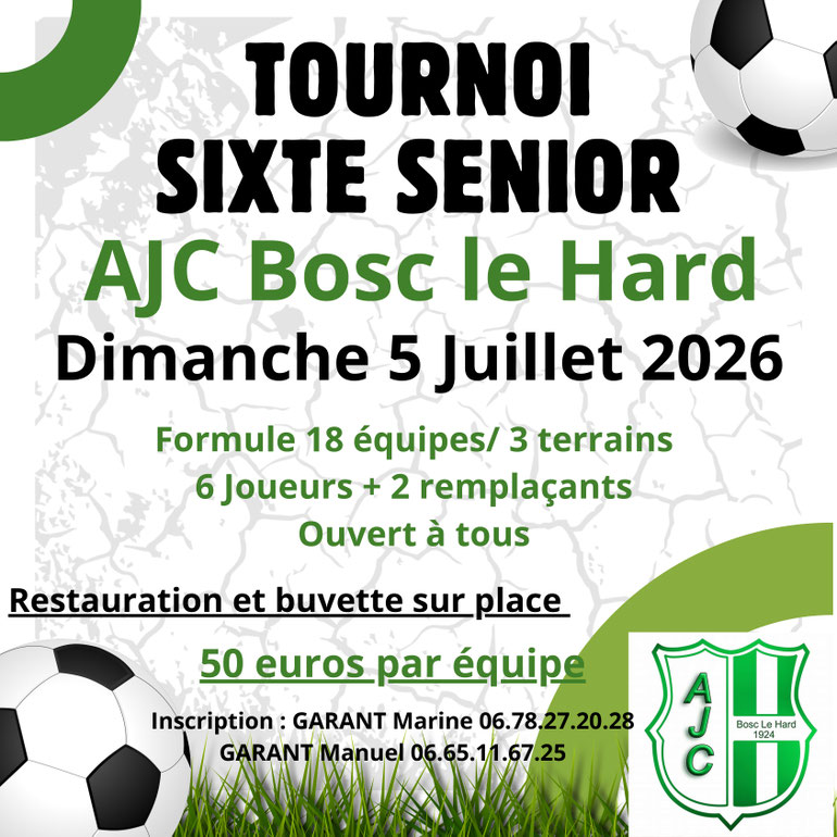 AJC TOURNOI SIXTE SENIOR