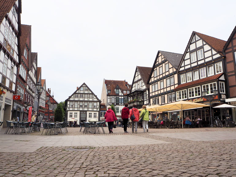 Stadt Rinteln mit alten Rieghäusern