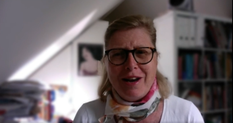 Caroline lors de notre Visio ! Merci Caroline