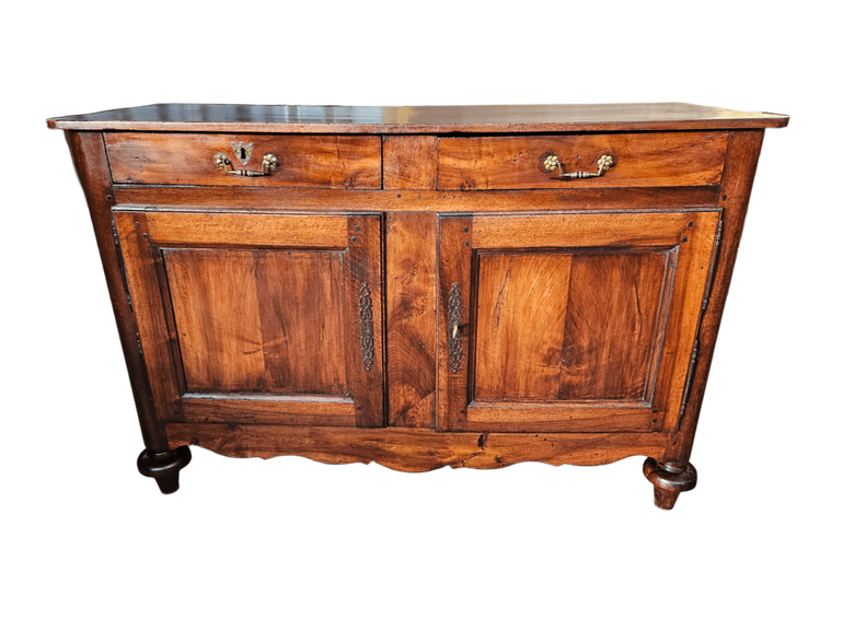 CREDENZA IN NOCE LUIGI XV ORIGINALE EPOCA XVIII SECOLO RESTAURATA