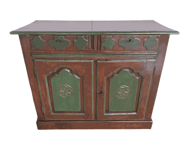  CREDENZA IN LEGNO DI ROVERE MASSELLO INTEGRA E ORIGINALE DI EPOCA XVIII SECOLO FRANCIA ESEGUTO RESTAURO CONSERVATIVO  ALT.CM. 103 LARG.CM. 125 PROF.CM. 53