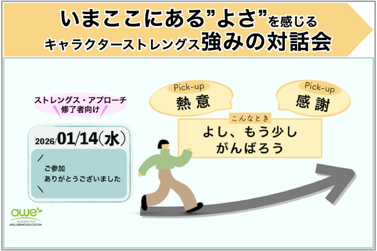 ウェルビーイング心理教育アカデミー キャラクターストレングス強みの対話会