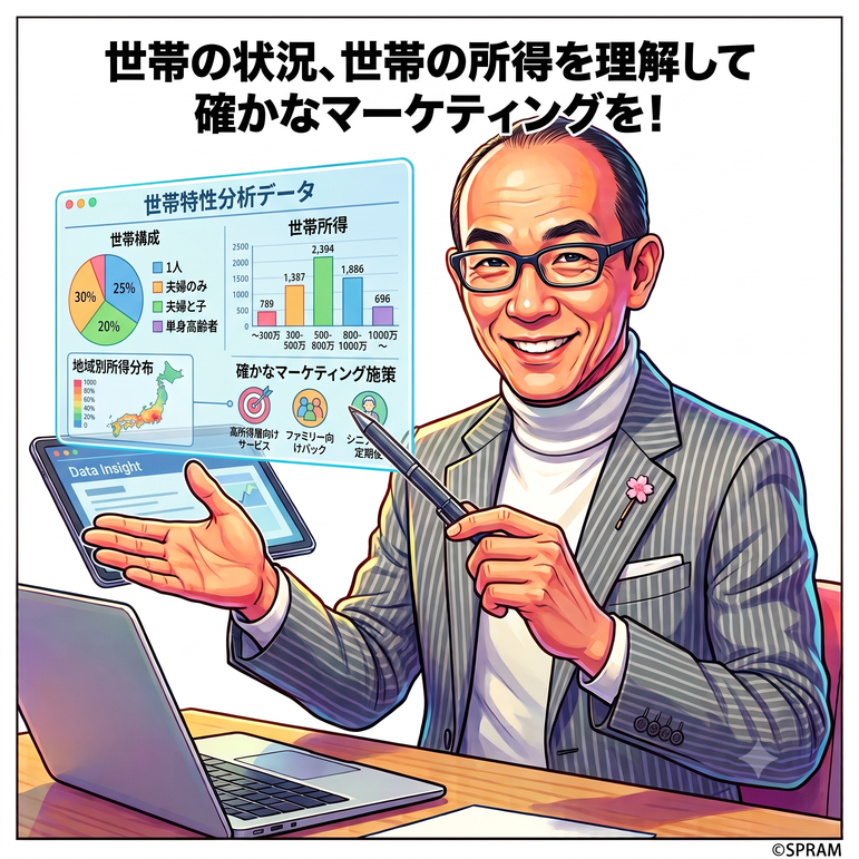 世帯の状況、世帯の所得を理解して確かなマーケティングを！