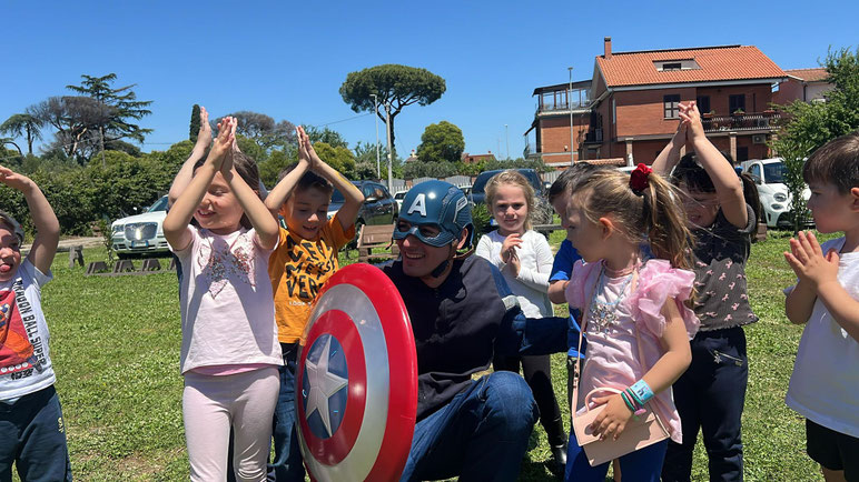 Festa tema Captain America bambini Roma