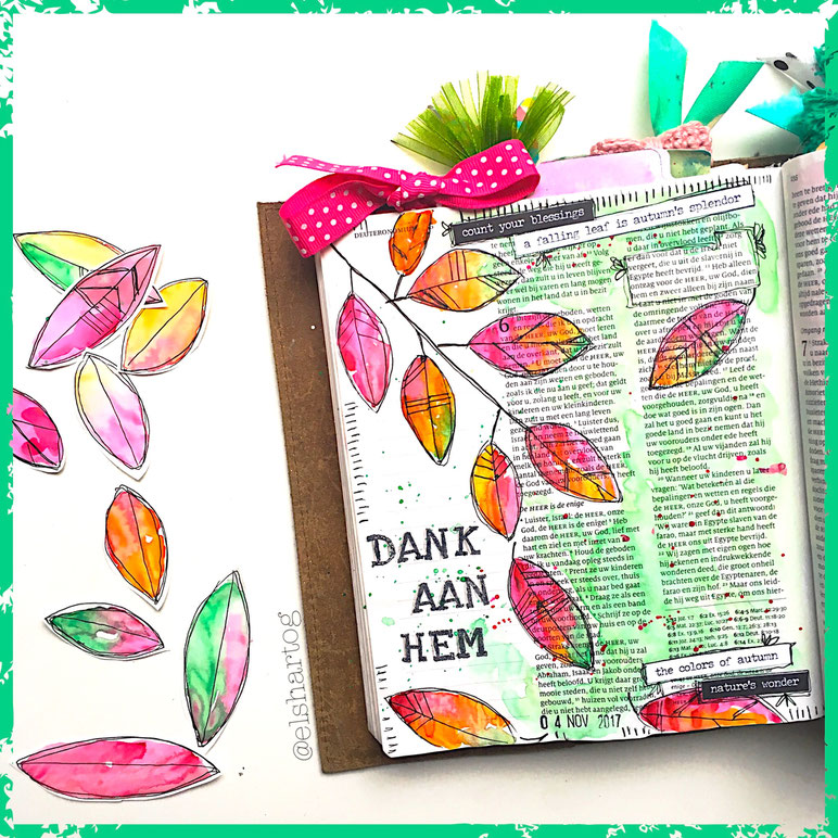 Voorbeeld biblejournaling deuteronomium 6:10-13
