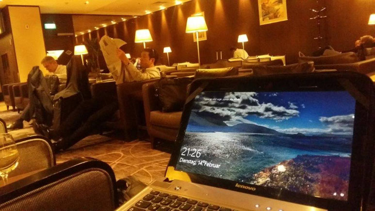 Bild: Silver-Kris-Lounge in Singapur