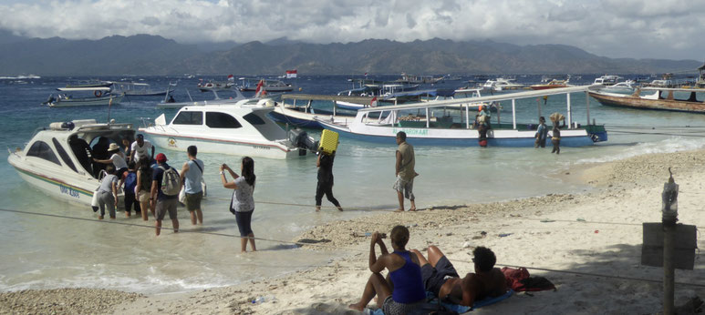 Bild: Im Hafen von Gili Trawangan / Lombok / Indonesien