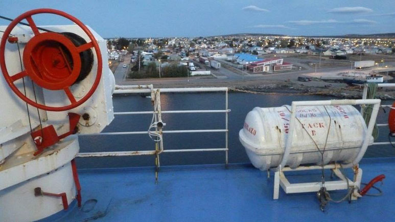 Bild: Hafen von Puerto Natales
