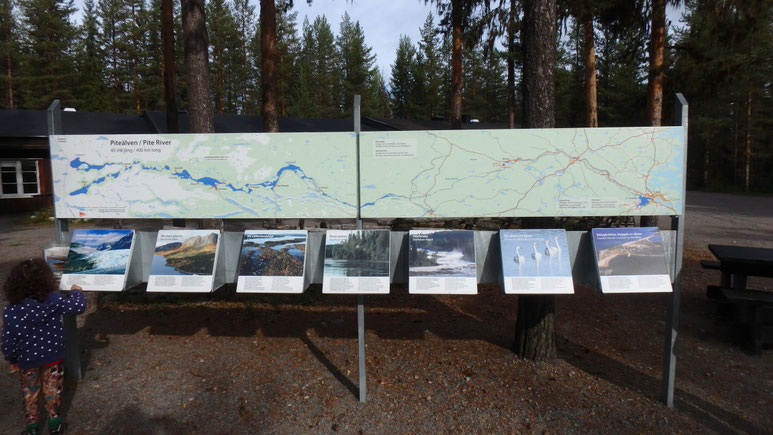 Storforsen Stromschnellen liegen am Piteälven, der 400 km lang ist