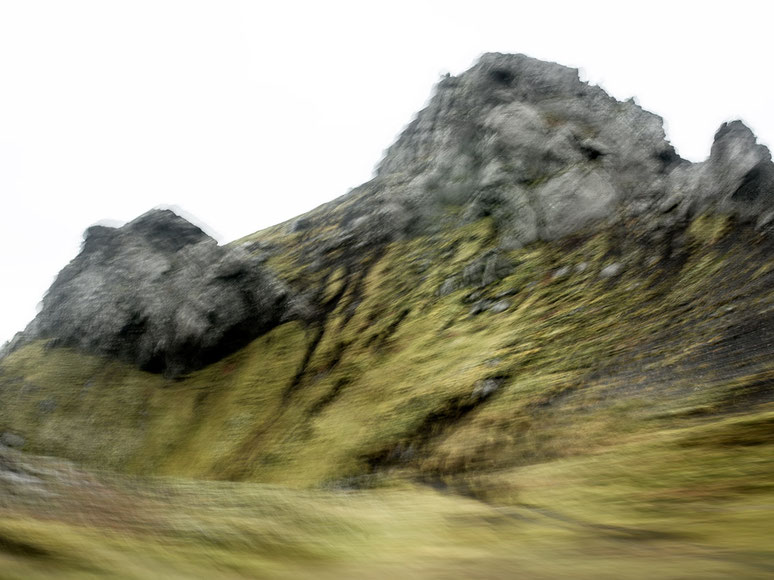Gemäldeartige Landschaftsaufnahme als Farb-Photographie, Island/Iceland