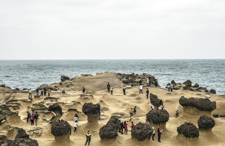 Yehliu Coast Park  in Taiwan als Farb-Photographie