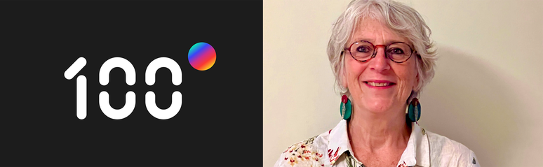 (logo) 100 degrés + Photo de Renée Ouimet, directrice du Mouvement Santé mentale Québec.