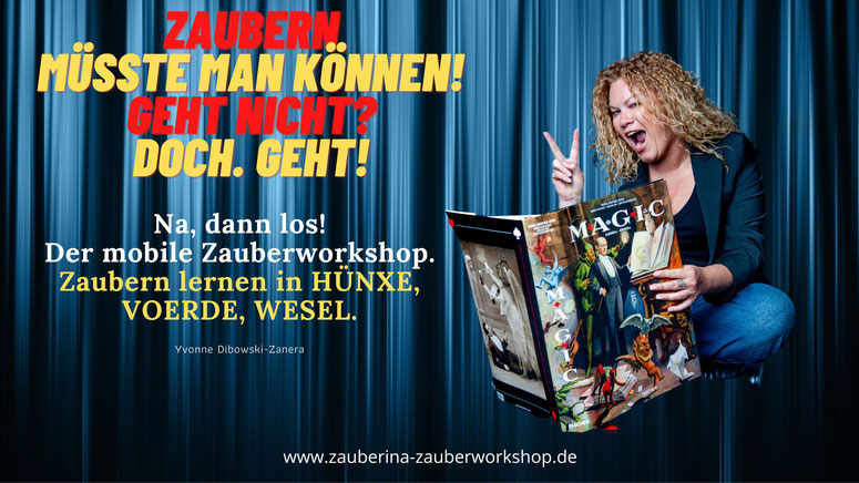 Zauberschule Hünxe Voerde Wesel Yvonne Dibowski-Zanera Zauberworkshop Kindergeburtstag 