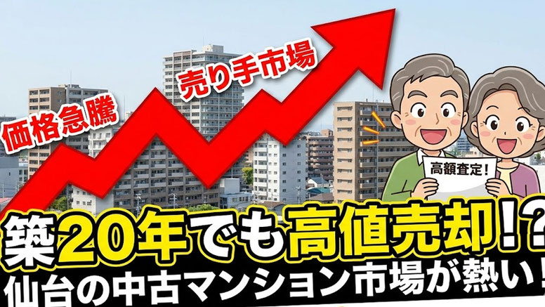 仙台の中古マンションが驚くほど高く売れるワケ