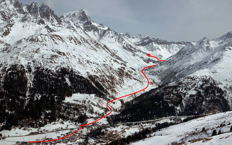 Route in de Vallon de Valsorey © Georges Sanga