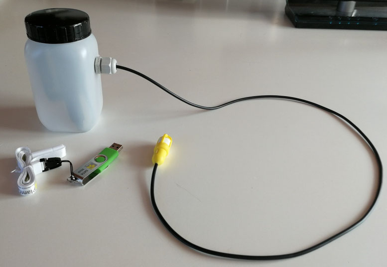 Mini Logger in versenkbarer und geschützter Ausführung z.B. für Langzeitanwendungen an exponierten Standorten