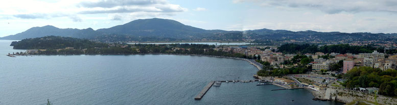 Bild: Panorama von der Festung auf Korfu Stadt