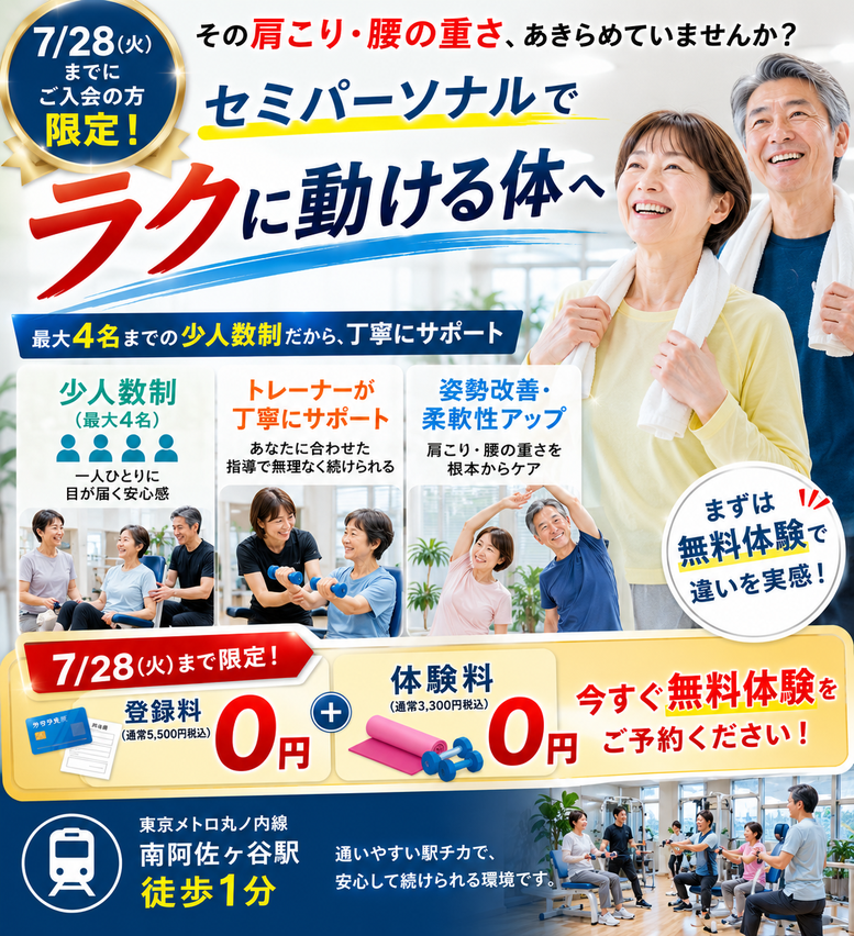 スモールジム阿佐ヶ谷 Regenerate特典