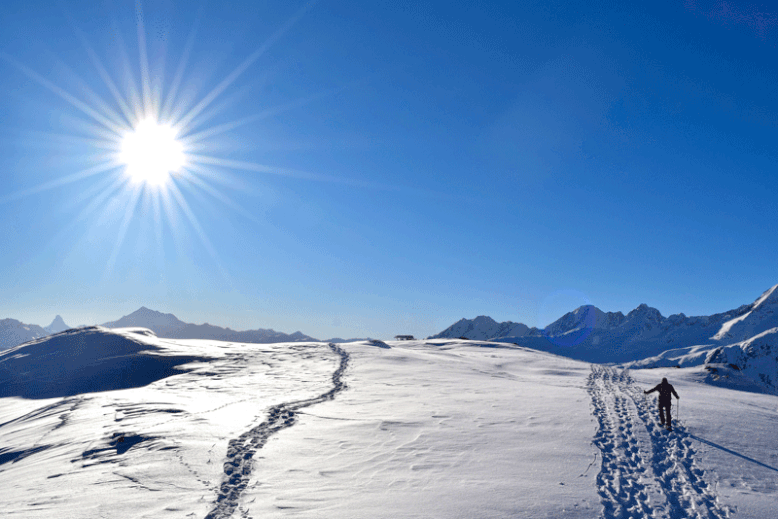 Snowshoeing Trails in Valais, Switzerland - Aletsch Glacier