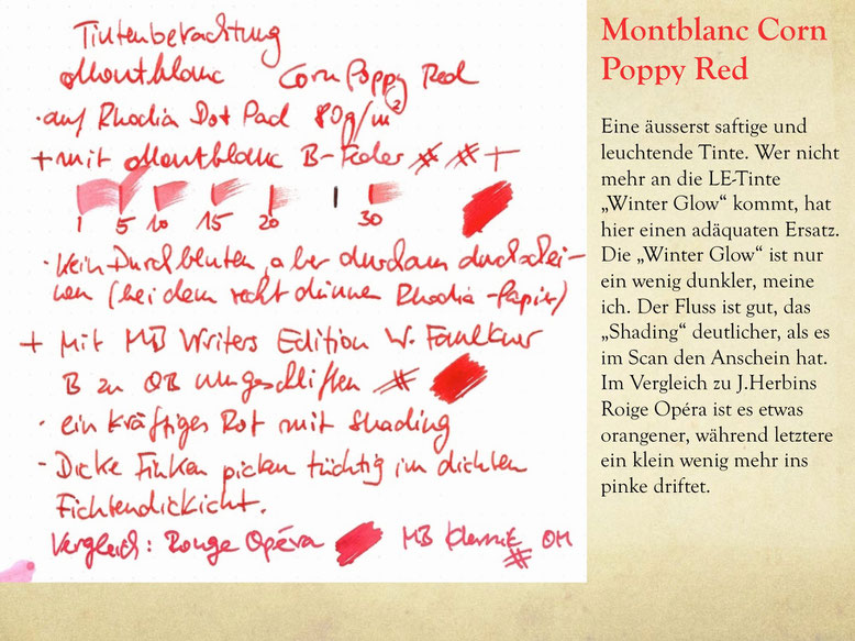 Montblanc poppy red store
