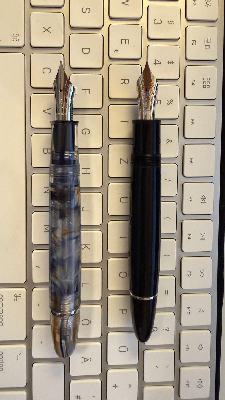 Asvine V600 und Montblanc Meisterstück 149 offen
