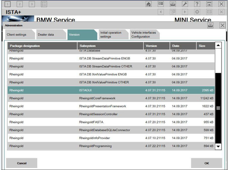 BMW ISTA+ FR Logiciel Diagnostique (Rheingold) V4.31.40 - Destock