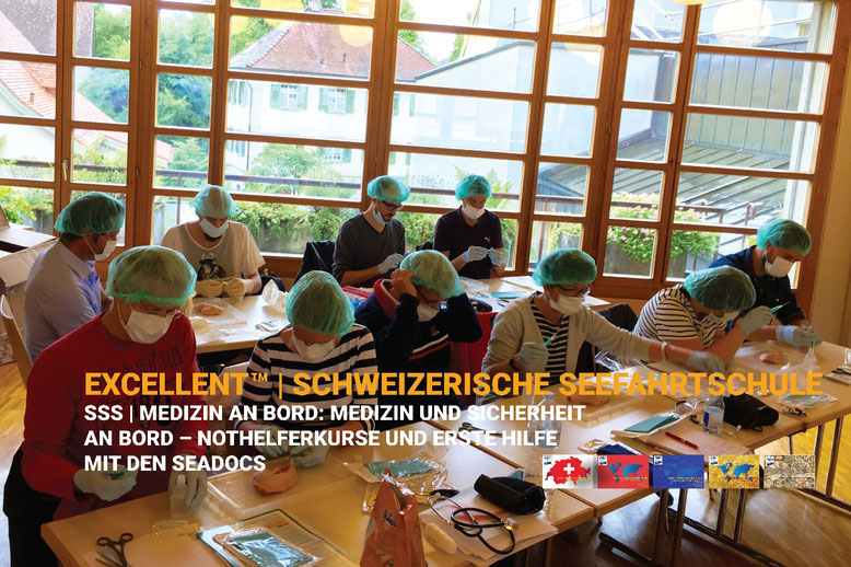 EXCELLENT™ Kurs MEDIZIN AN BORD – Nothelferkurs und Erste-Hilfe-Training mit den SeaDocs, Sicherheit an Bord und medizinische Kompetenz für Skipper.