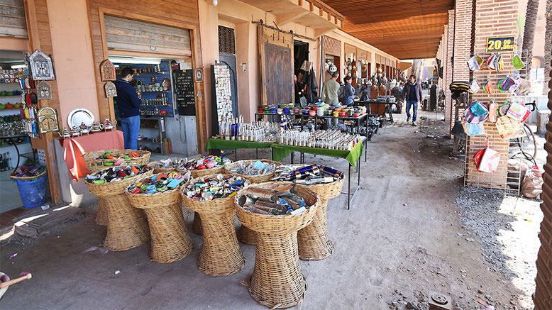 Arkaden am Jüdischen Markt in Marrakesch