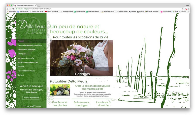 Exemples de sites internet JIMDO - Oc and co le Web des TPE