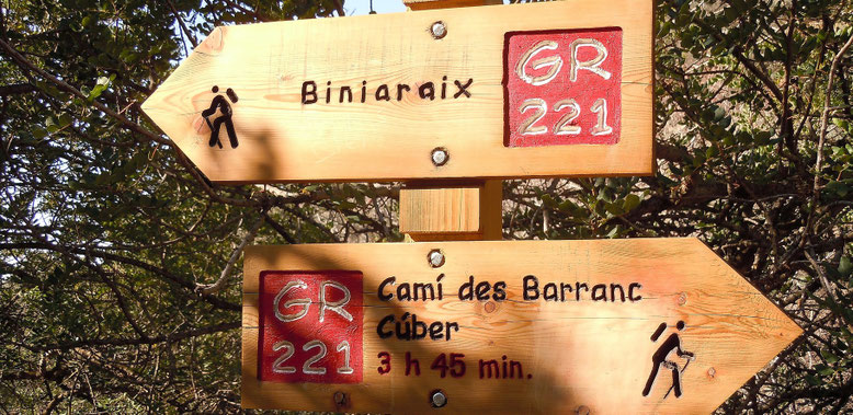 Typische Wegweiser GR 221