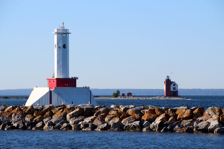 Round Island Passage Light und Round Island Light