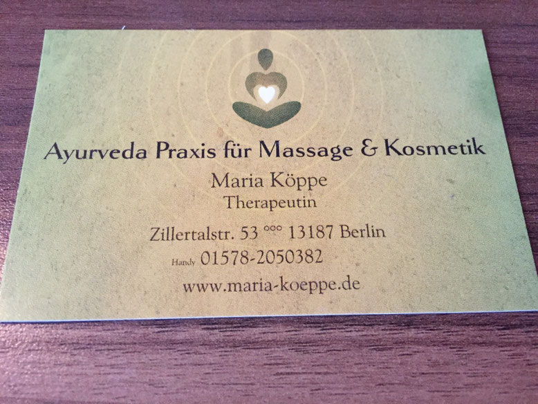 Ayurveda Praxis für Massage & Kosmetik Berlin Pankow Ayurveda Massage