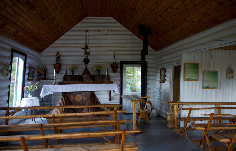 À l'intérieur de la chapelle de la Galette