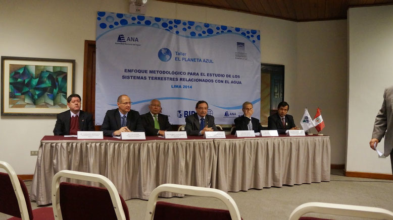 Inauguración del Curso Planeta Azul por el Jefe de la ANA, Ing. Juan Carlos Sevilla Gildeimester