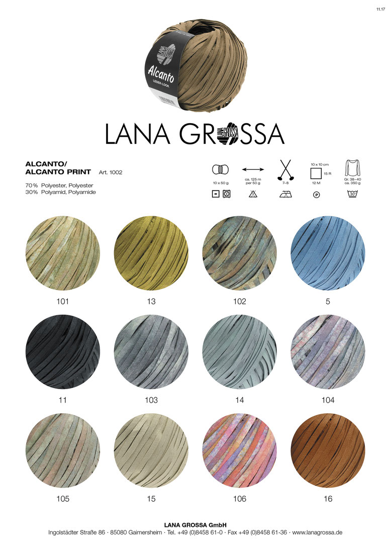Lana Grossa 5 koralle//taupe//orange//rotbraun 50 g A Mano Wolle Kreativ Fb