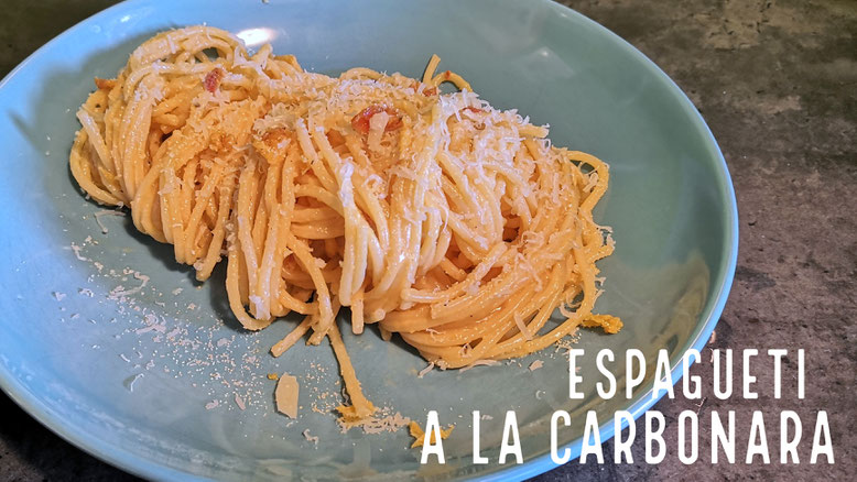Espagueti a la carbonara
