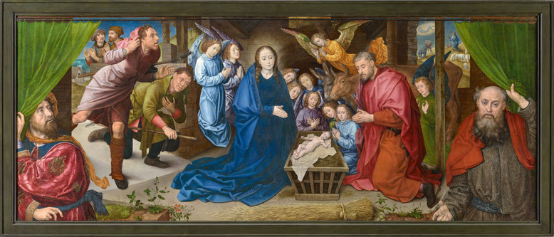 Hugo van der Goes, Geburt Christi, um 1480, Fotonachweis: Staatliche Museen zu Berlin, Gemäldegalerie / Dietmar Gunne; Public Domain Mark 1.0