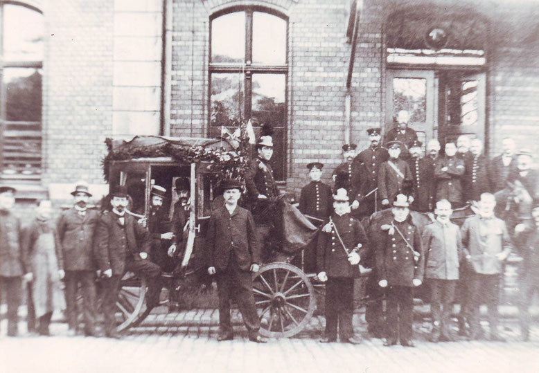 ca.1906 Die Letzte Fahrt der Postkutsche zur Poststation zum Freischütz