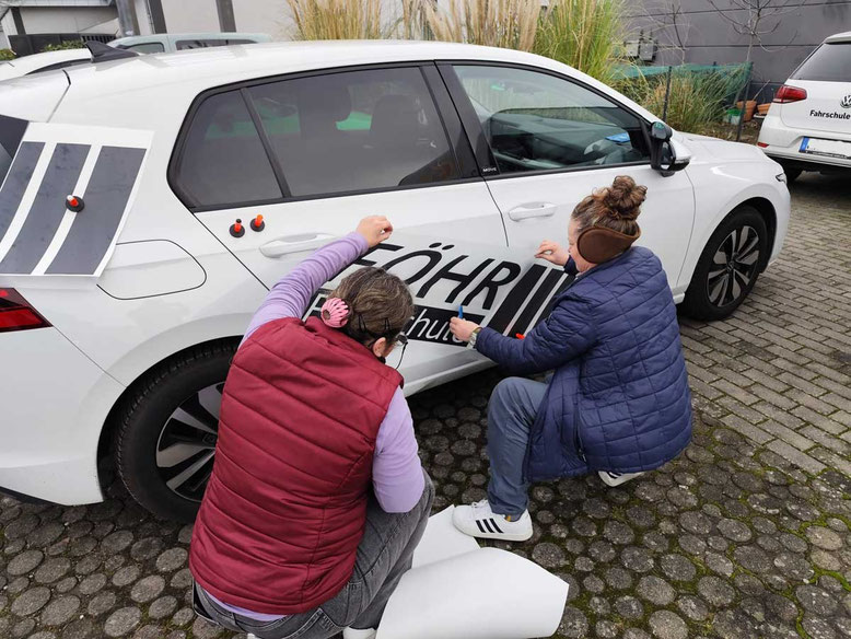 Fahrzeugbeschriftung Fahrschule Föhr Eppelheim