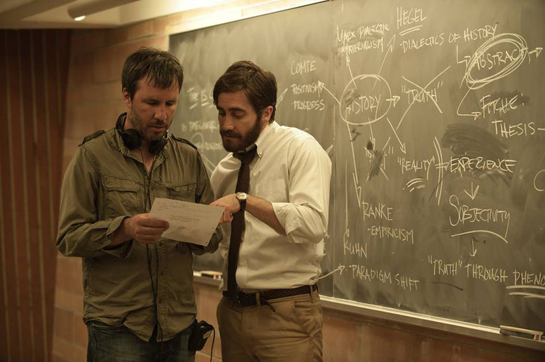 Denis Villeneuve With Jake Gyllenhaal On The Set Enemy