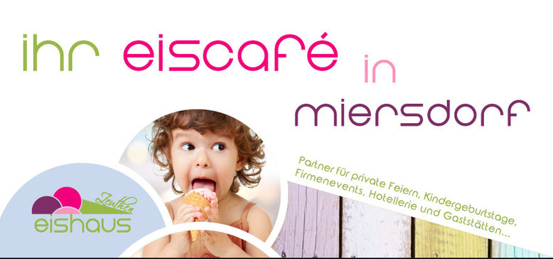 Flyer Eiscafé Eishaus Zeuthen in Miersdorf