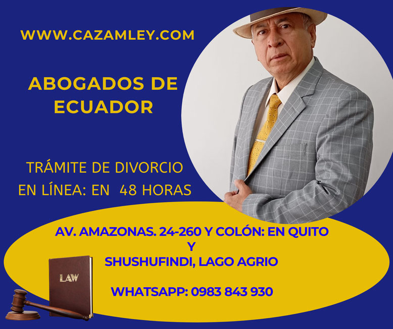 como me puedo divorciar si estoy fuera del pías, ecuador 