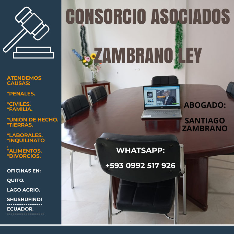 ATENDEMOS  CAUSAS,  *Penales, *Civiles,  *Familia, *Unión de hecho, *Tierras, *Laborales, *Inquilinato,  *Alimentos, *Divorcios, 